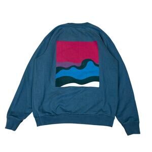 By Parra Ciclismo Teal Crewneck Sweatshirt Men's Medium